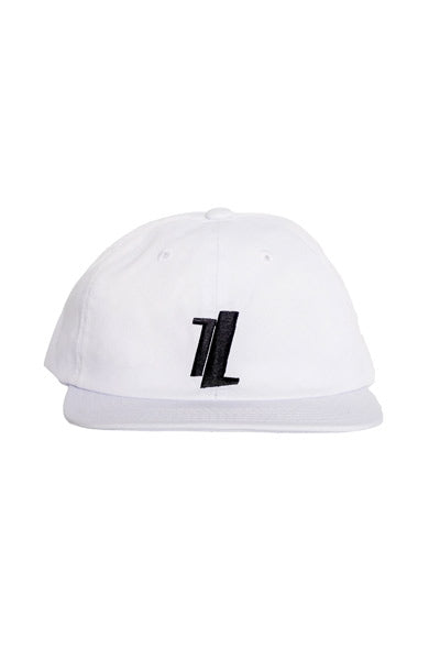 White Six Panel Hat front